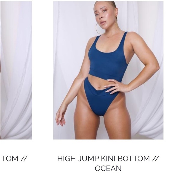 LAINA Rauma Ocean Teal High Jump Kini Set Bikini - Picture 12 of 15